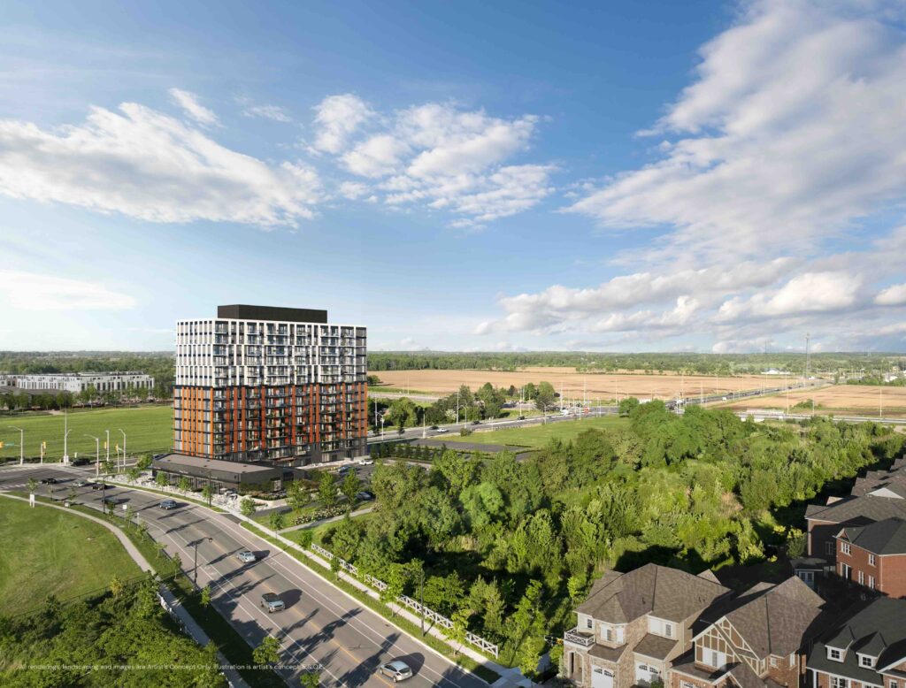 The Laurels by Mattamy in Milton - Aerial Rendering