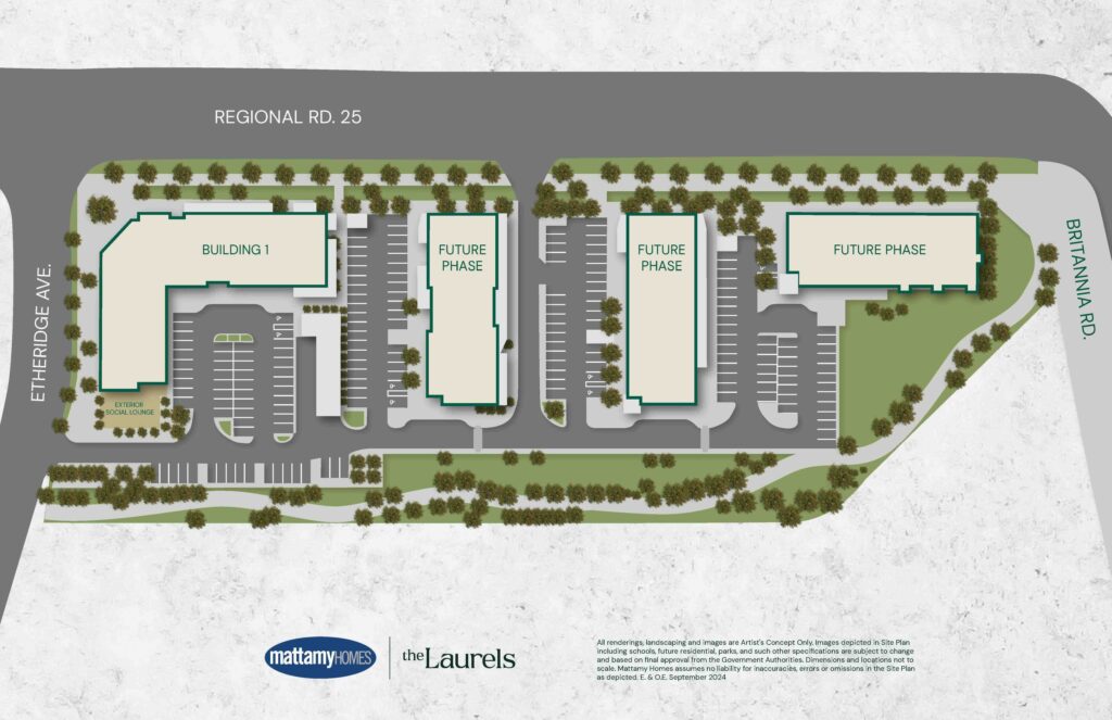 The Laurels by Mattamy in Milton - The Laurels Site Plan
