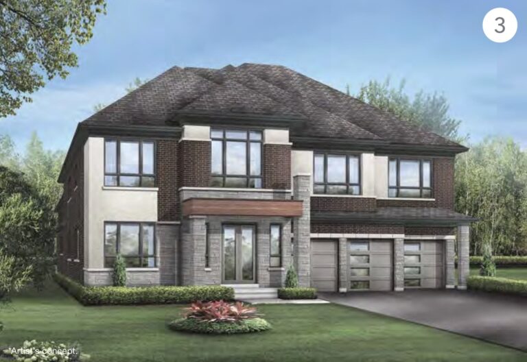 70’ Lot Single Detached - Ocean 1 - Elevation 3 - Triple Crown Estates in King City by Greenpark